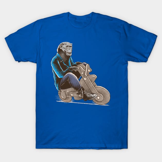 Happy Chimp T-Shirt by barmalisiRTB